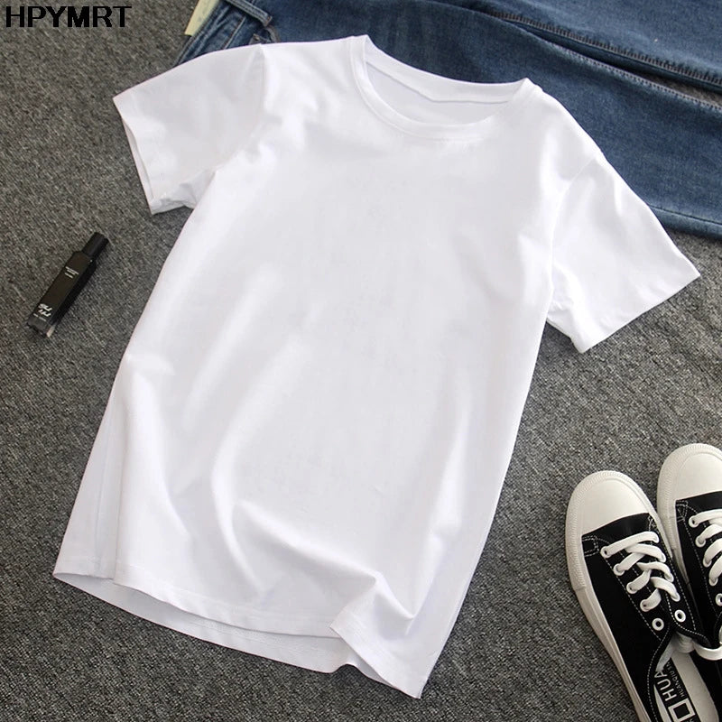 Men's Short Sleeve Summer White T-Shirt