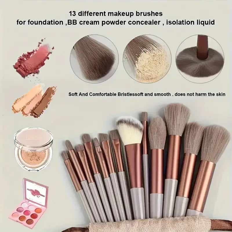 13 PCS LOT Makeup Brushes Set