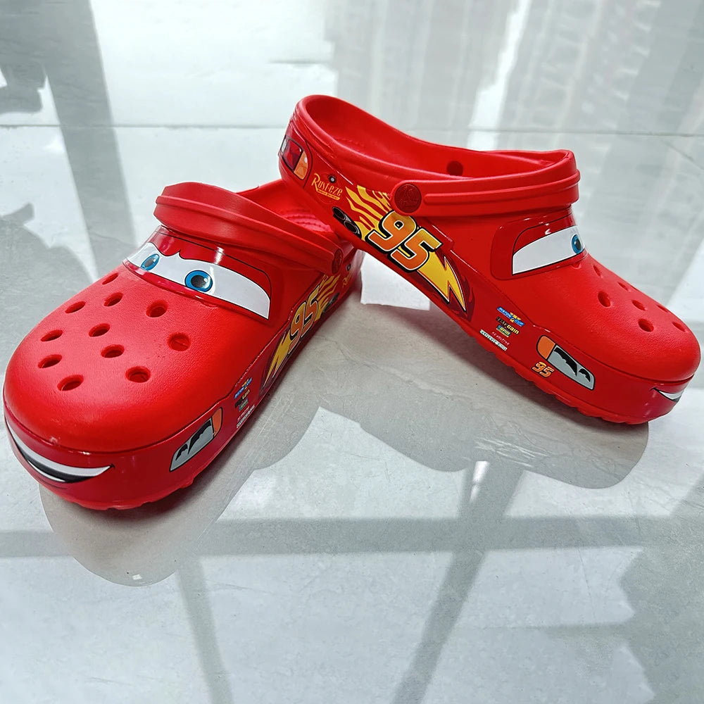 Disney McQueen Pixar Cartoon Solid Waterproof Slippers