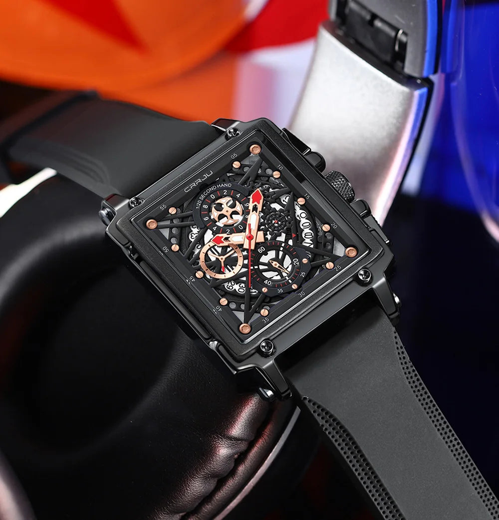 Fashion Sports Watch with Quartz and Chronograph Auto Date