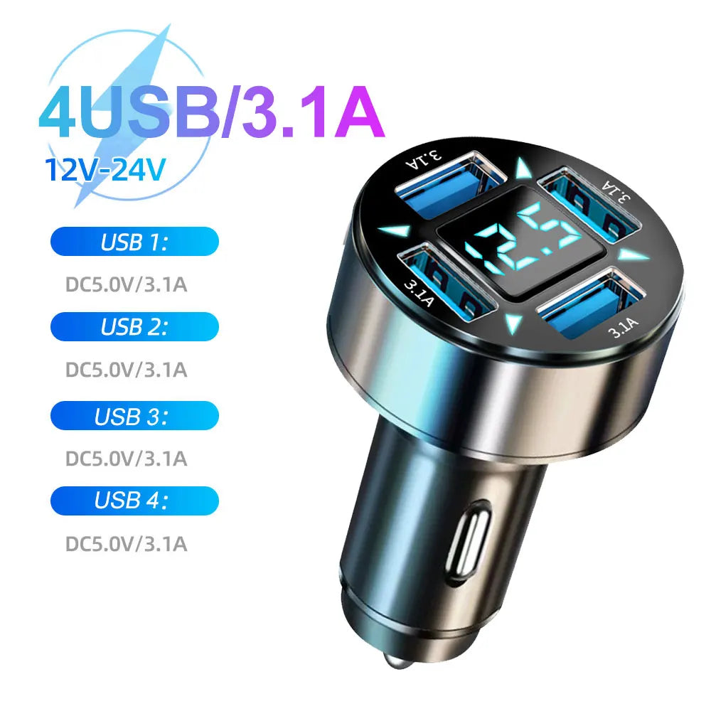 250W 6 Ports Car Charger